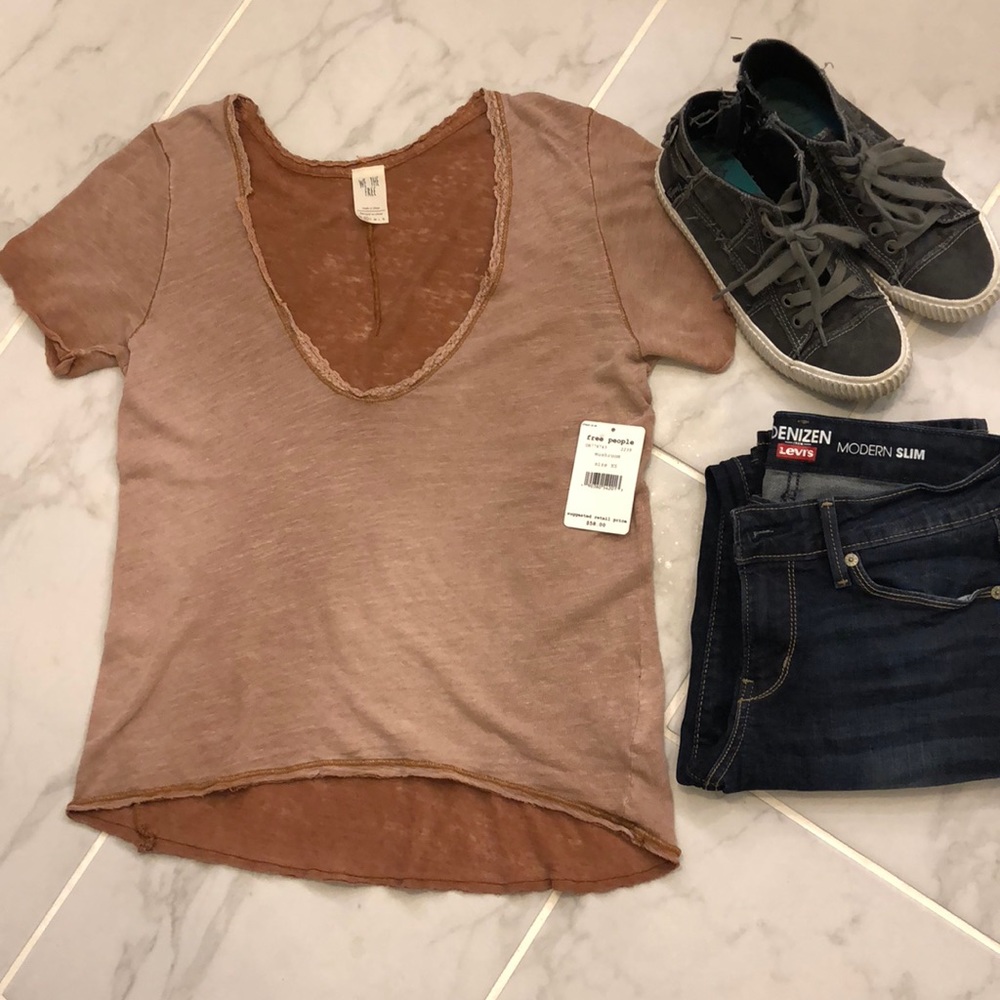 ❗️LAST DAY 1/8❗️Free People NWT Saturday Tee - Picture 4 of 6